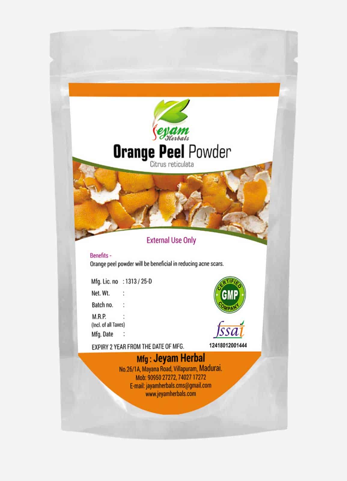 Orange Peel Powder