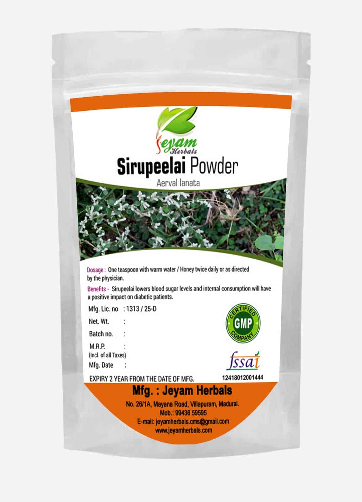 Sirupeelai Powder