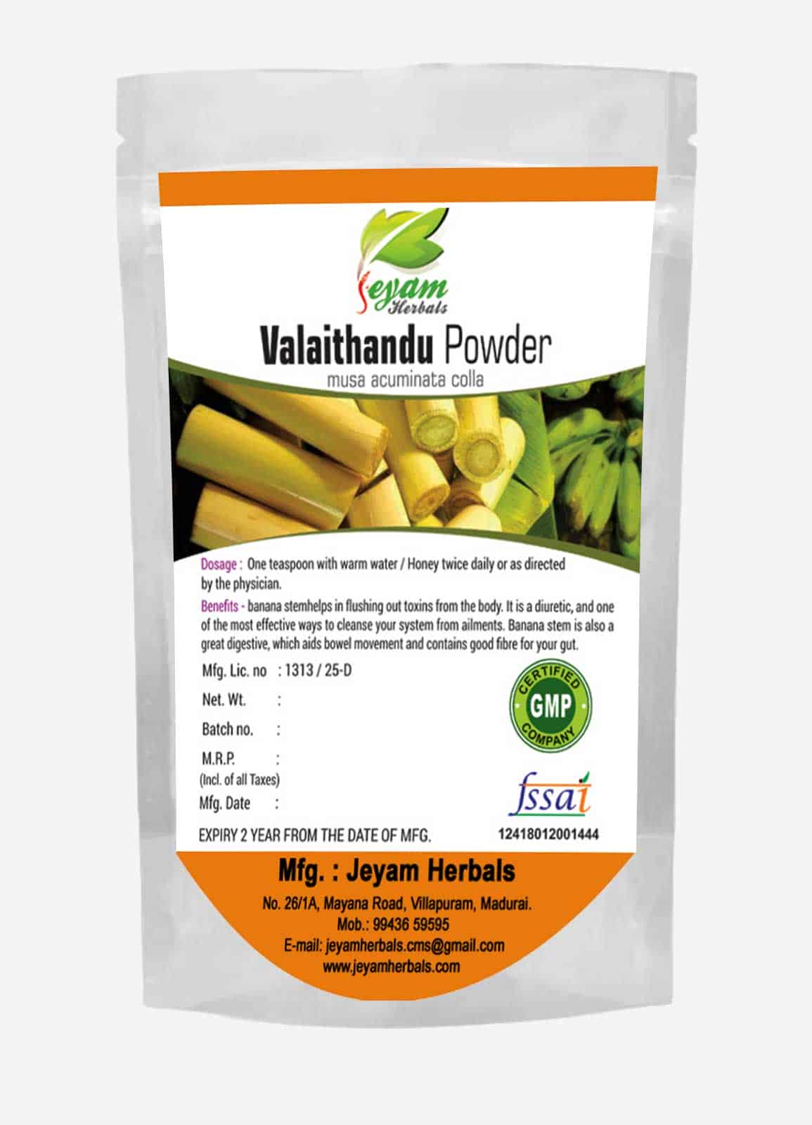 Valaithandu Powder